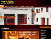 Tablet Screenshot of ffw-ascha.de